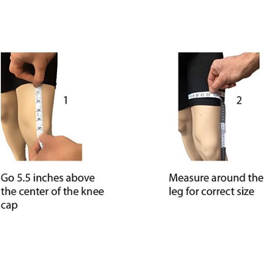 Here's how you measure to get the knee pad that should fit you