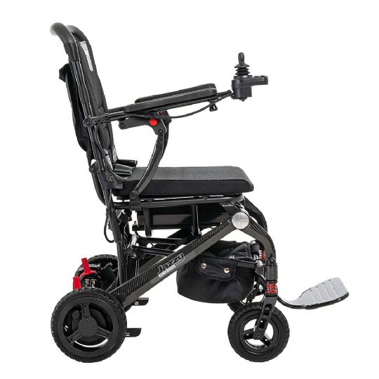 Side view of the wheelchair