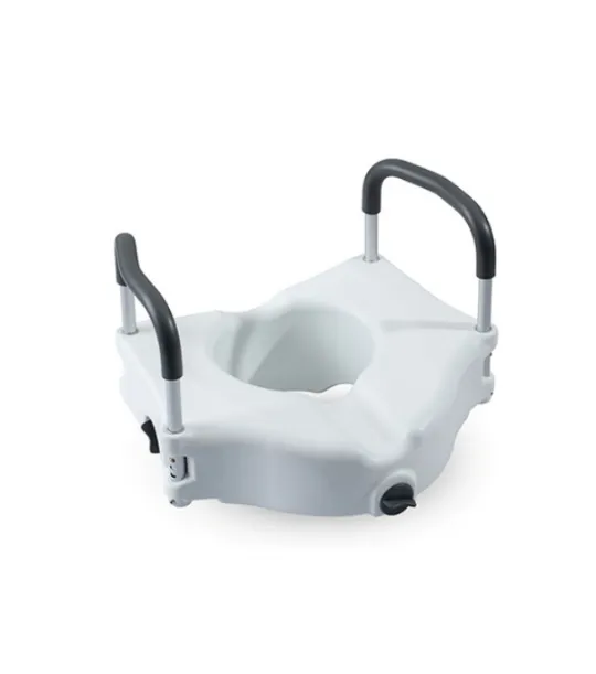 Raised Toilet Seat with Lock for 5Inch Raise Compatible With Most