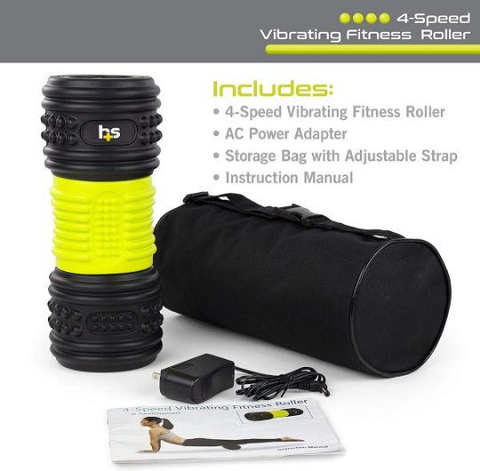 What's in the box of the Massaging Foam Roller
