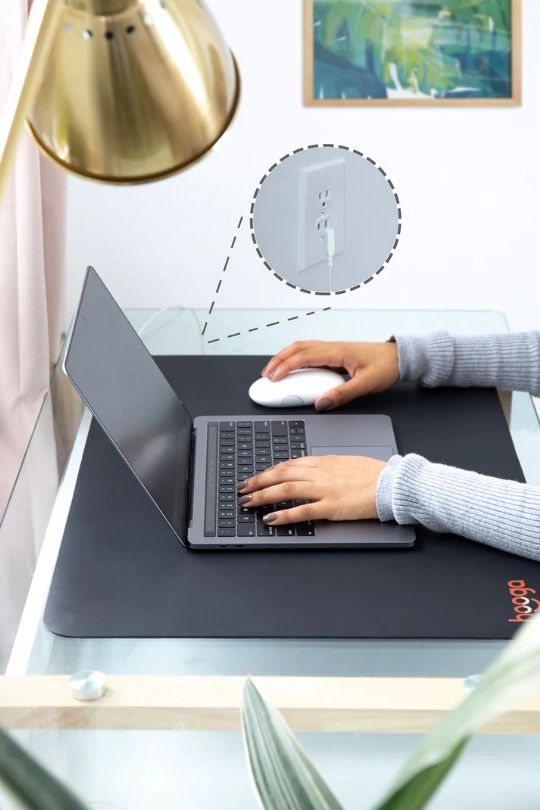 You can use the mat for your laptop and as a mousepad