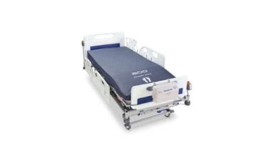 Shown above is the mattress in a hospital bed