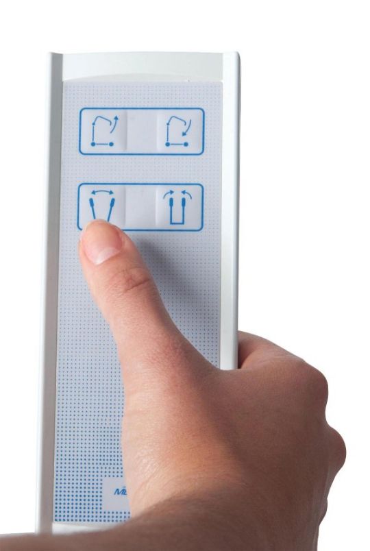 Image above is the lift's controller with big buttons