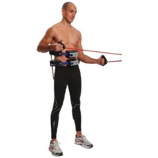 Minor lightweight exercises may be performed while wearing the Vertetrac