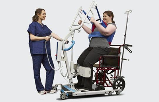 The lift encourages its users' muscles to engage more or practice bearing weight
