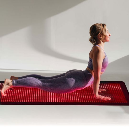 Red and near-infrared light for exercising and yoga