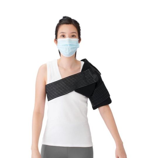 Shown above is the Accu-Therm Gel Wrap wrapped on your shoulder