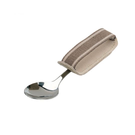 Universal Leather Cuff Eating Utensil Aid
