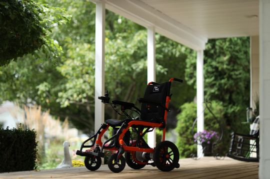 Electric Wheelchair - Side View