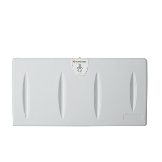CLOSED Light Grey Horizontal Classic Baby Changing Station
