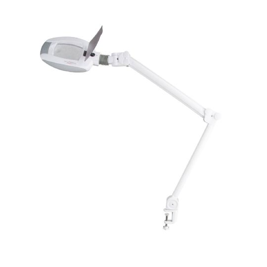 Silver fox 1005t led magnifying lamp with adjustable clamp attachment