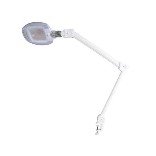 Silver fox 1005t led magnifying lamp with 3-diopter lens and clamp