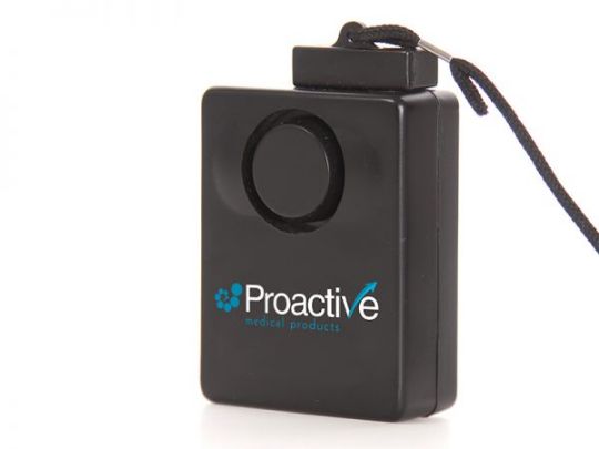 Proactive Medical pull-string magnet alarm for reliable movement monitoring