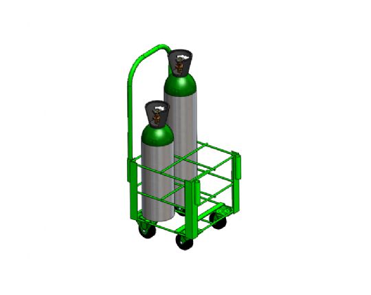 FWF Oxygen Cylinder Cart Model 1142-4HD