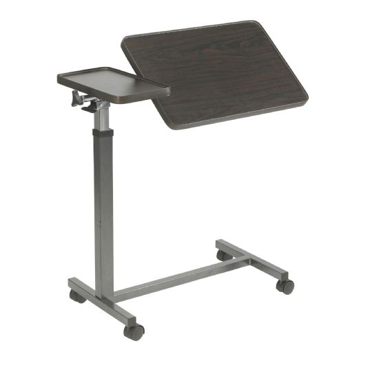 Features two table surfaces - -a larger one that tilts in either direction and a smaller one that stays securely in place