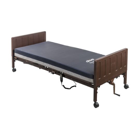 Universal frame bed designed for versatility with capability of configuring six layouts.
