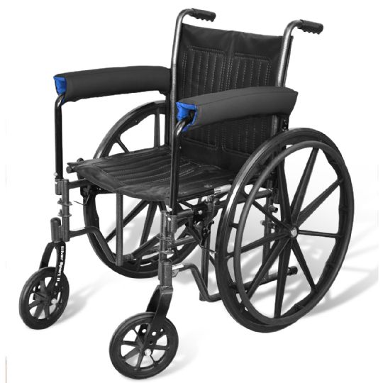Black Side of the 16-inch Wheelchair Armrest Cover