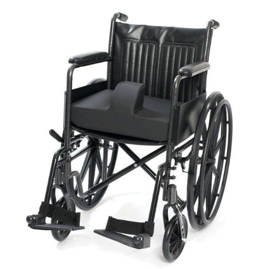 Picture shows how the cushion will lay on the wheelchair 