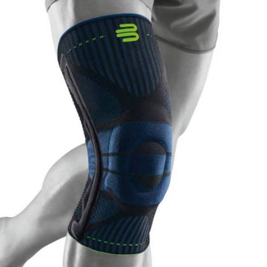 Breathable sports knee support sleeve with targeted compression for stability and comfort