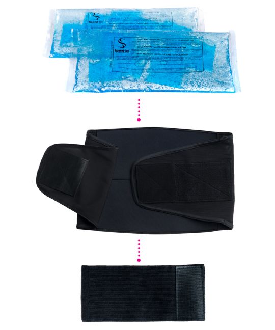 Maternity and Postpartum Recovery Wearable Ice/Heat Therapy Wrap 
