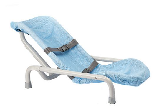 Contour Deluxe Tilt-in-Space Pediatric Bath Chair in Beach Bubble Blue
