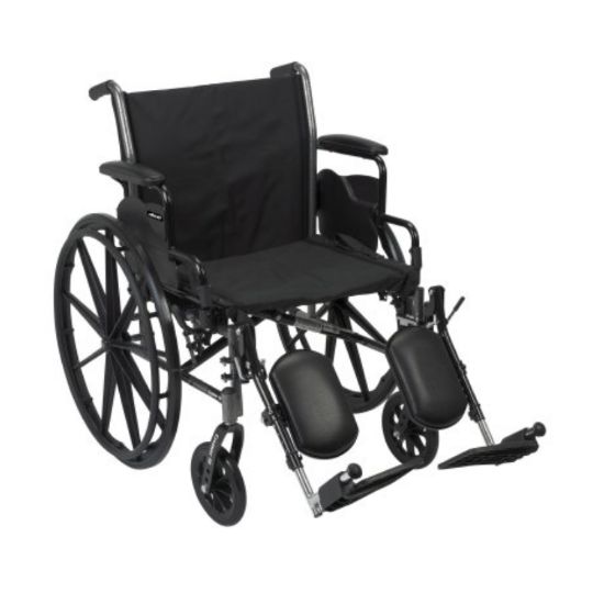20-inch Wide Seat and Swing-Away Elevated Legrest and 300-pound Weight Limit