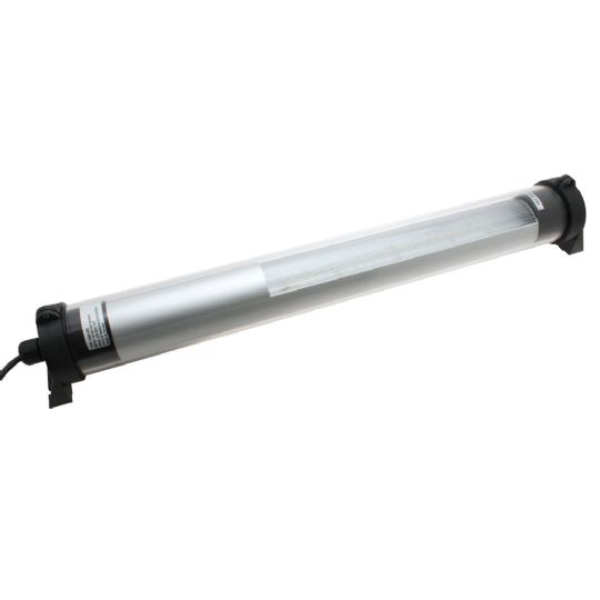 Versatile 22.72 in. tubular LED machine light with glass diffuser and IP67-rated durability