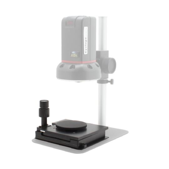 Compact gliding stage integrated with a microscope setup for precision inspections