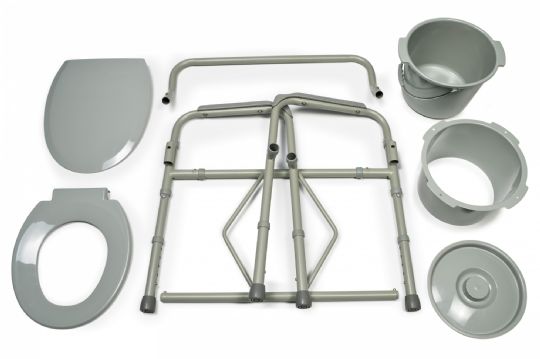 Bariatric Steel Folding Commodes are easy to assemble without any tools