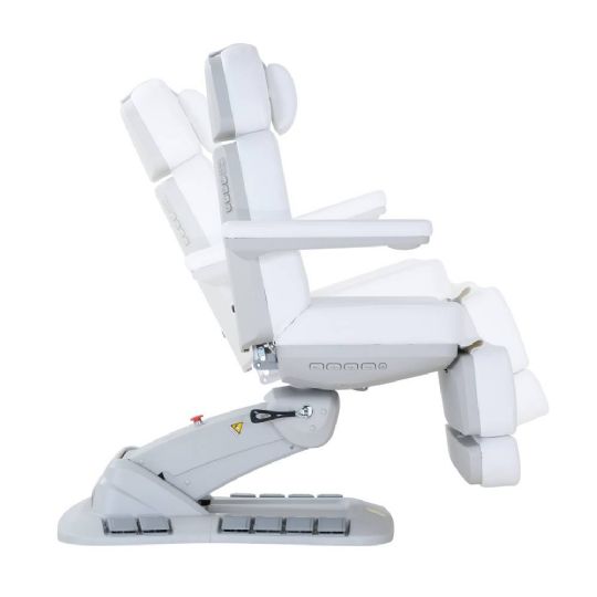 Ergonomically designed motorized chair with adjustable positioning and armrests