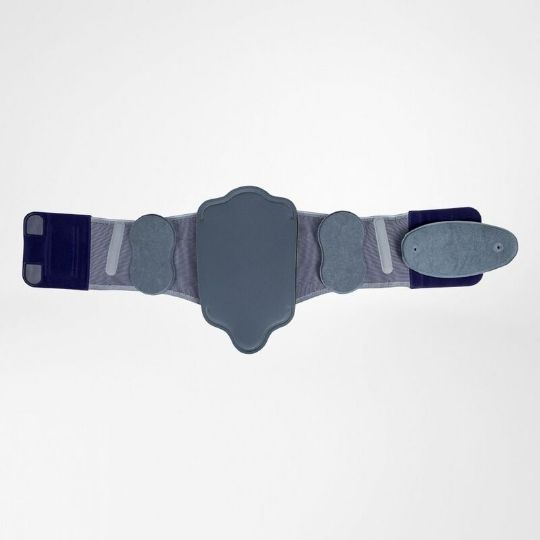 Lumbar-sacral orthosis with customizable pads for targeted support