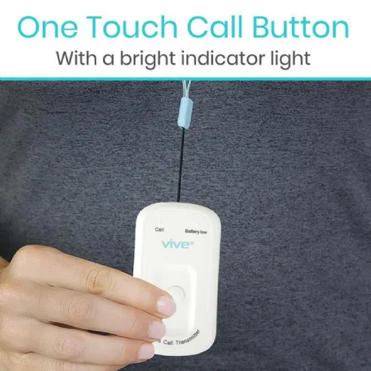 One-Touch Call Button with Bright Indicator Light for Easy Alert