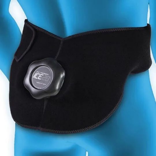 Provides targeted relief with its snug-fitting ice therapy