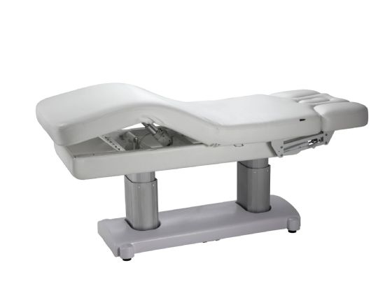 Silverfox massage bed with motorized adjustments for precise positioning