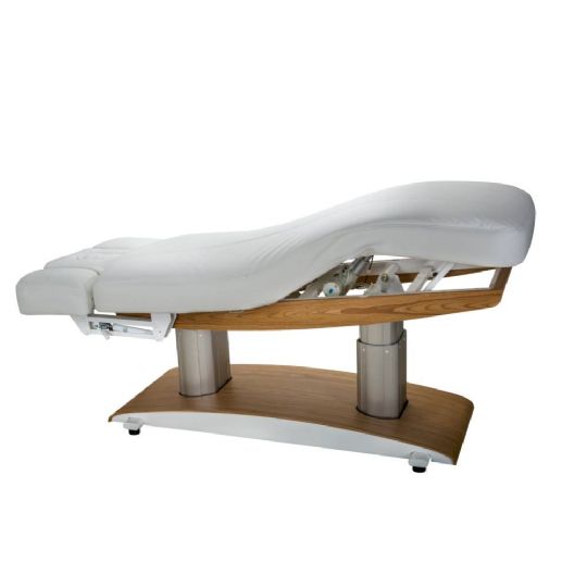 Shown in an inclined position with adjustable settings for optimal comfort