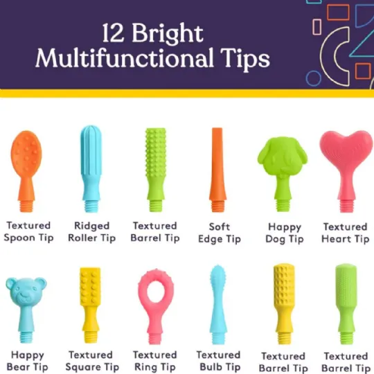 Buzz Buddy Oral Stimulation Kit - Vibrating Oral Sensory Tool with 12  Textured Tips for Feeding and Speech Therapy