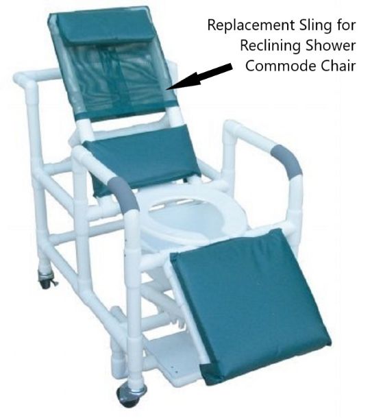 Replacement Sling for Reclining Shower Commode Chair 196-10-QT-C-SSDE. Cushions and Pads are NOT AVAILABLE