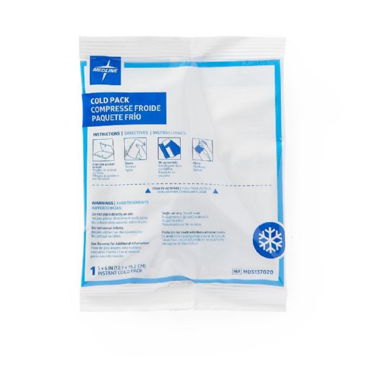 4.75in x 6.25in case of 50 Accu-therm Instant Cold Pack by Medline 