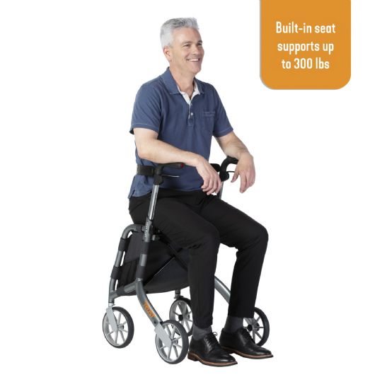 Rollator can support up to 300 lbs. 