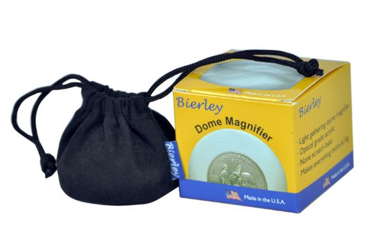 Dome without wooden base features soft, protective carrying bag