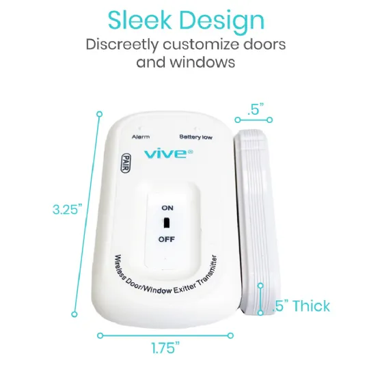 Sleek and compact design for discreet door and window monitoring