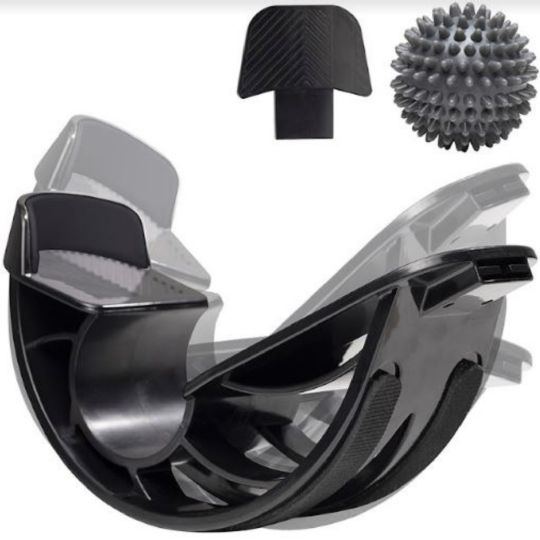 Adjustable foot rocker with extender and massage ball included