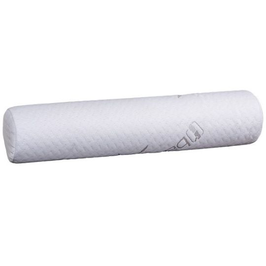 Memory foam cervical roll for neck and back support