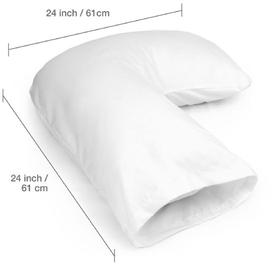 Dmi hugg-a-pillow: 24-inch by 24-inch l-shaped design for full-body support