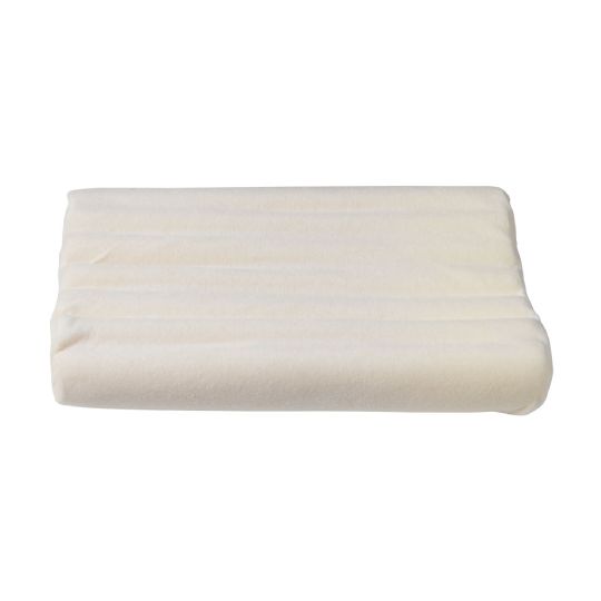 Flat view of contour memory foam pillow