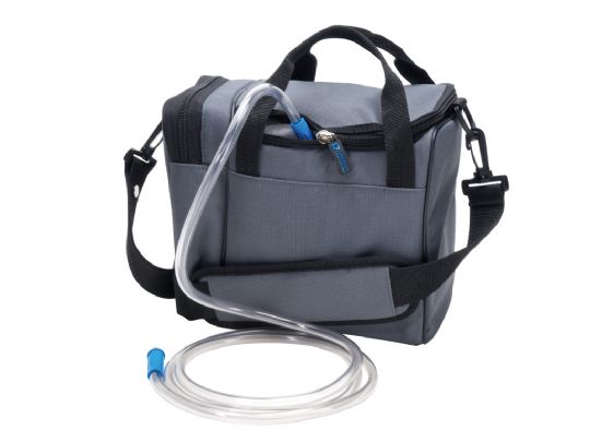Convenient carrying case for the Vacu-Aide Compact Suction Unit 