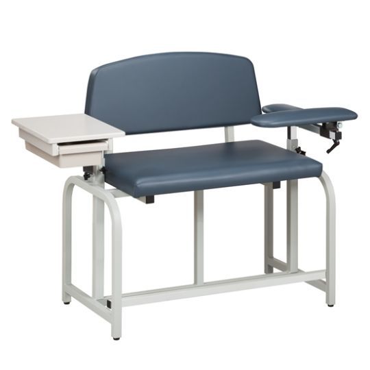 Lab X series, Extra Tall Bariatric Padded Chair with Drawer