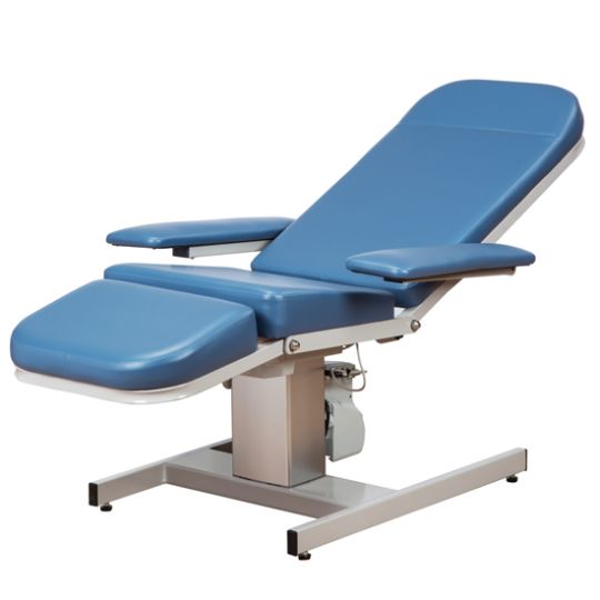 Recliner Series Hi-Lo Blood Drawing Chair leaned back