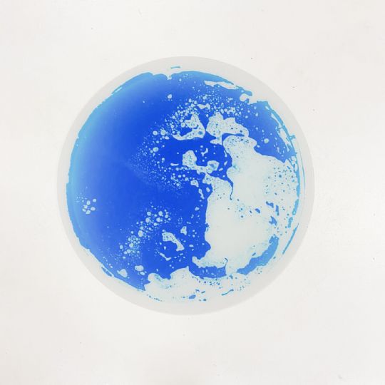 Multi Sensory Circle Liquid Tile- Blue