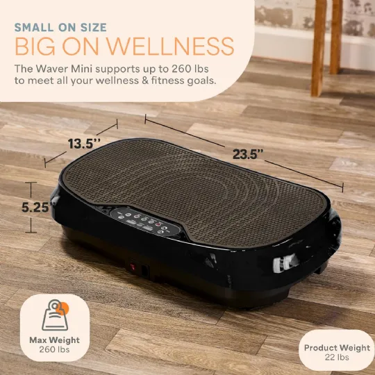 Lifepro Waver Mini Vibration Plate with Resistance Bands for Home Workout  Recovery